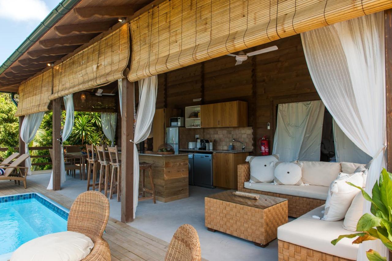 La Pointe Beach Huts Baie Sainte Anne Luaran gambar